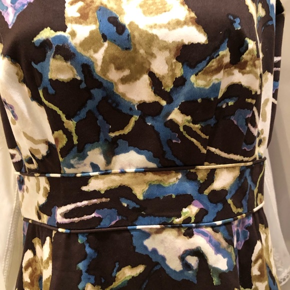 Antonio Melani Nw/o tags Brown floral dress sz 2 sleeveless - Picture 3 of 5